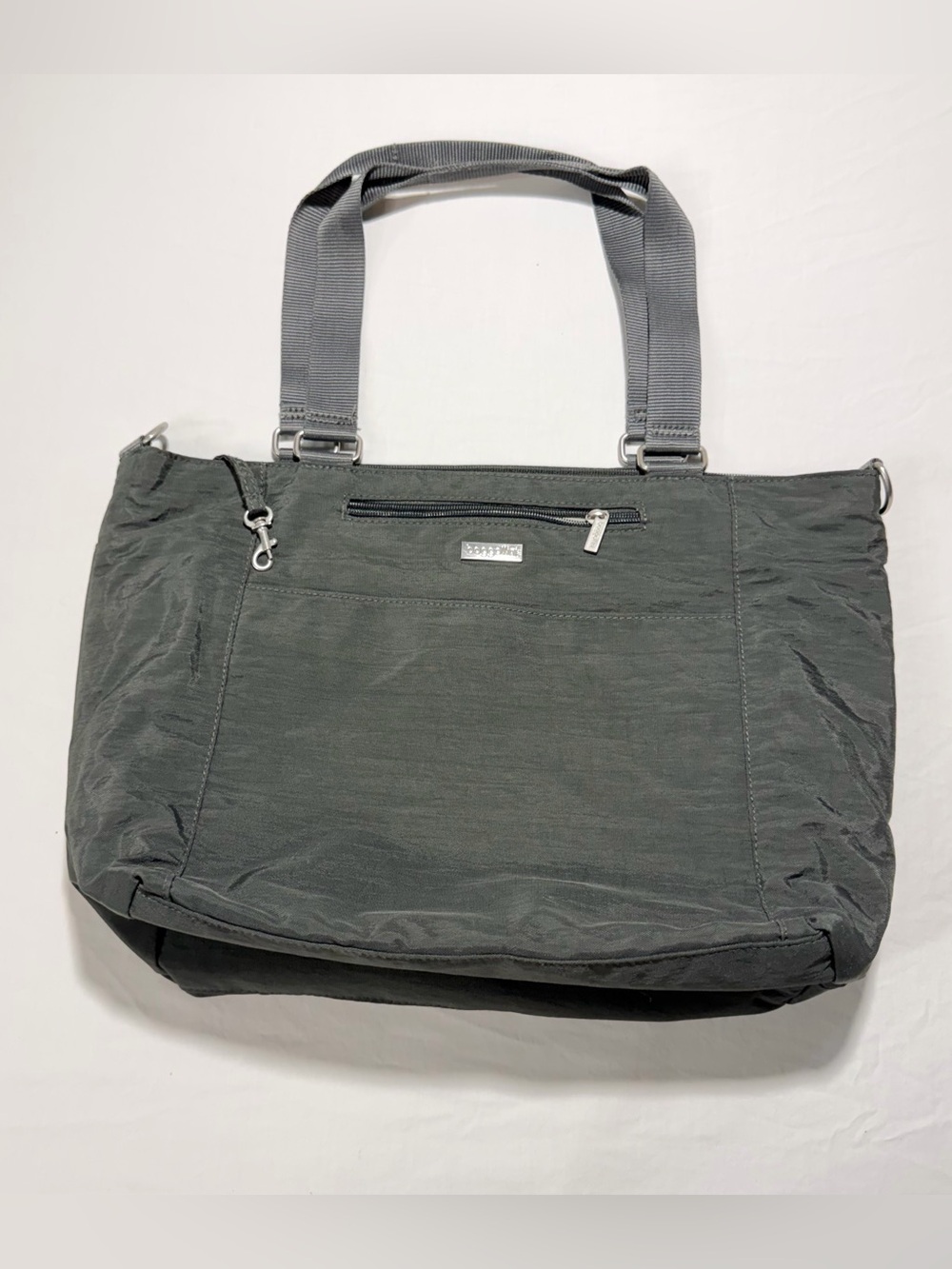 Baggallini Slate Gray Tote with Top Handles